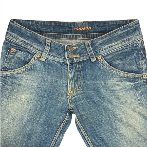 Hudsons | Distressed Blue Boot Cut Jeans | Size 27 - Picture 6 of 9